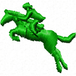 Horses Embroidery Design 11